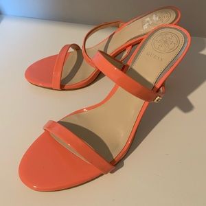 Guess Adan High Heel Sandal Sz 7.5  Peach NWOT